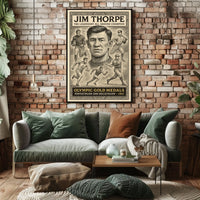 Legendary Champion Commemorative Jim Thorpe Poster