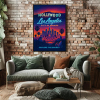 Los Angeles Dreams in Neon Urban or Cityscape Poster