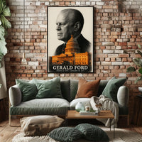 Gerald Ford 38th President of the United States Reflections Poster