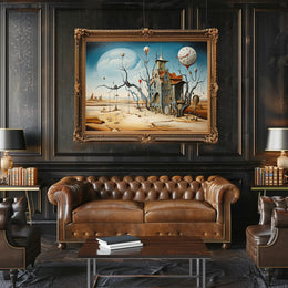 Surrealistic Timepiece Desert Art Print - Abstract or Artistic Poster