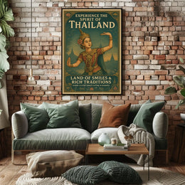 Thailand's Cultural Richness Illustrated Cultural or Heritage Poster