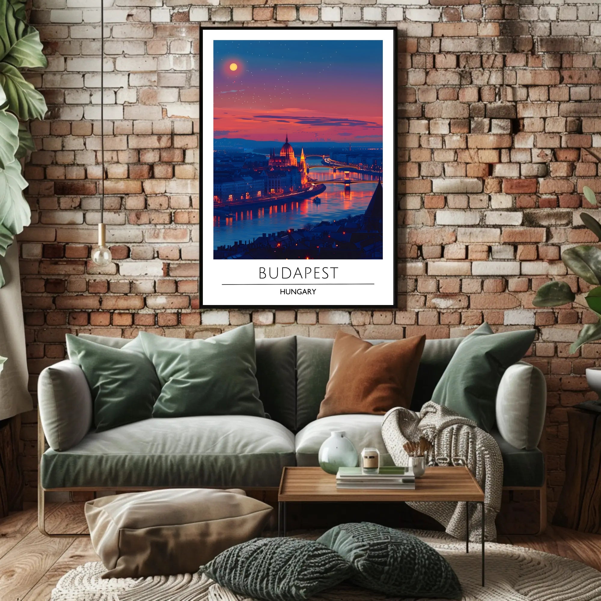 Budapest Twilight Serenity Urban or Cityscape Poster