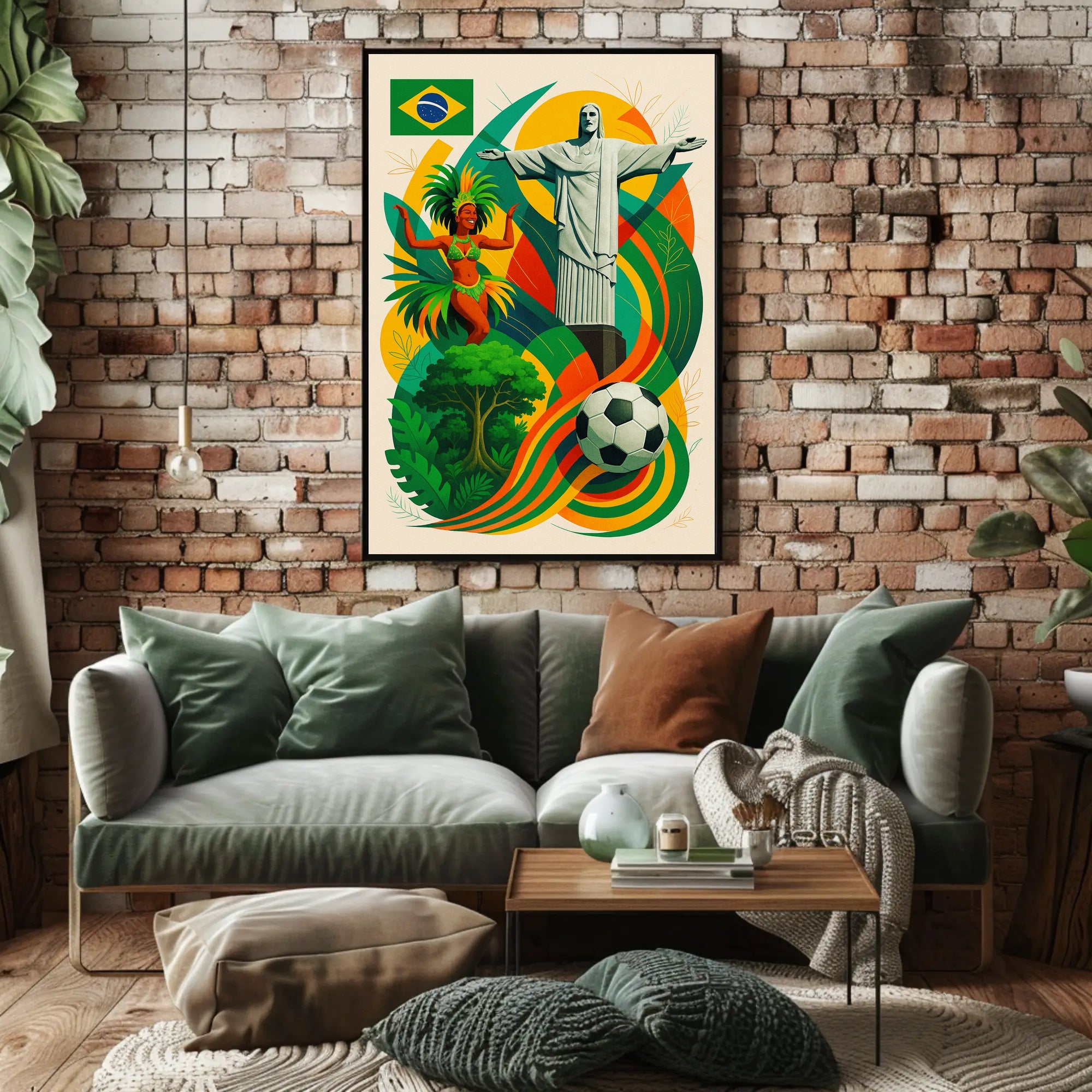 Vibrant Brazil Poster PosterGoat