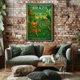 Discover the Vibrant Essence of Brazil Poster PosterGoat