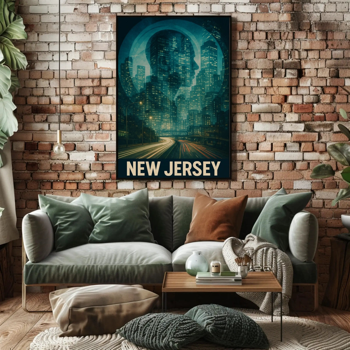 New Jersey Skyline Poster