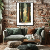 Majestic Redwoods Poster PosterGoat