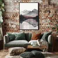 Serene Mountain Reflections Poster