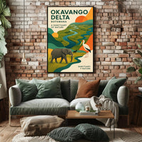 Okavango Delta  A Sanctuary of Nature Poster PosterGoat