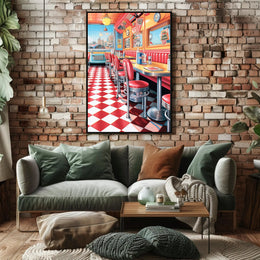 Nostalgic Diner Vibes Poster