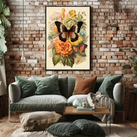 Blossoms and Butterflies Poster