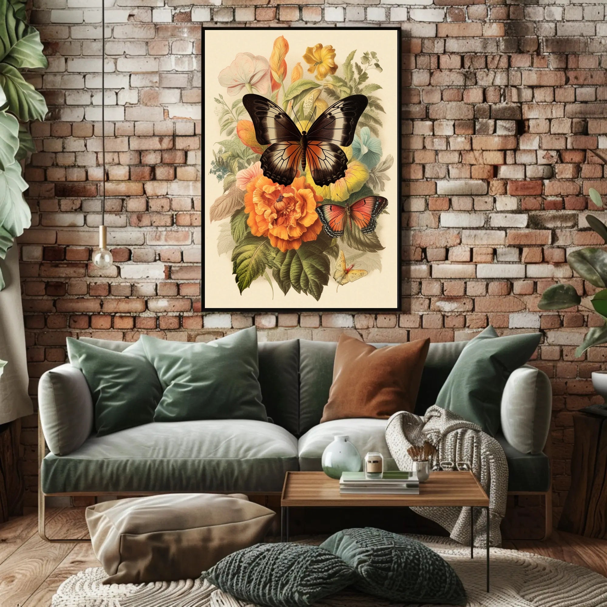 Blossoms and Butterflies Poster