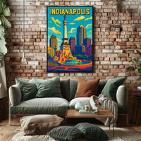 Indianapolis Skyline Poster
