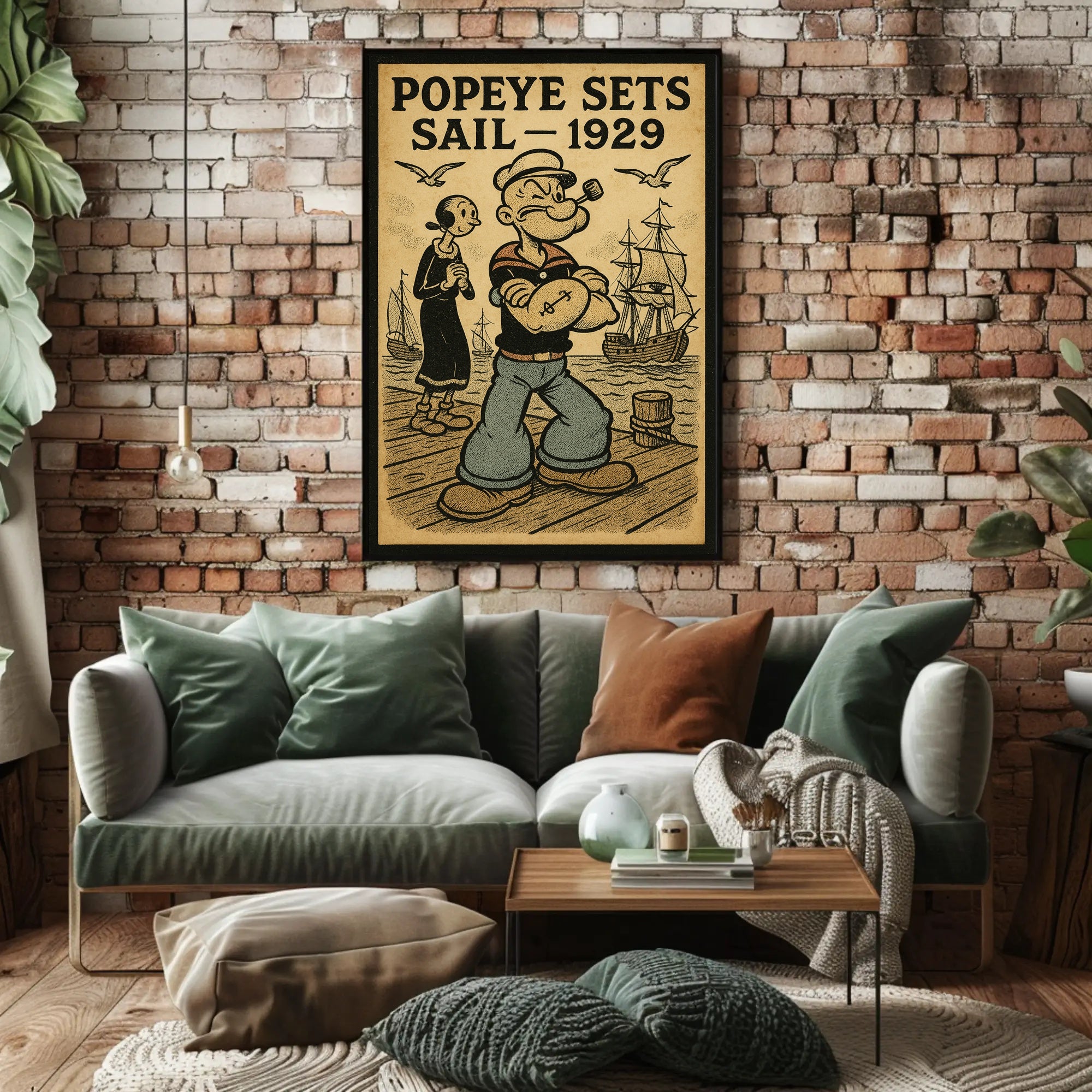 Nautical Cartoon Adventure Retro Art Pop Culture Poster