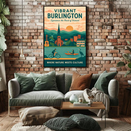 Burlington Poster Vibrant Nature And Culture