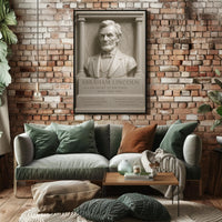 Abraham Lincoln Classical Sculpture Presidential Historical Poster