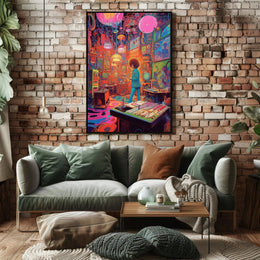 Psychedelic Studio Vibes Poster