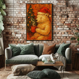 Bear Christmas Poster