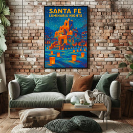 Santa Fe Luminaria Nights Poster