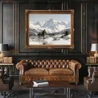 Serene Snowy Peaks Poster