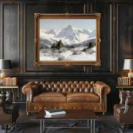 Serene Snowy Peaks Poster