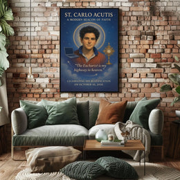 St. Carlo Acutis A Modern Beacon of Faith Poster