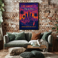 Los Angeles Dreamscape: Enchanting Cityscape Urban or Cityscape Poster