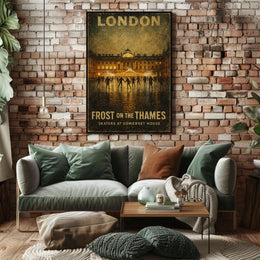 Frost On The Thames Poster