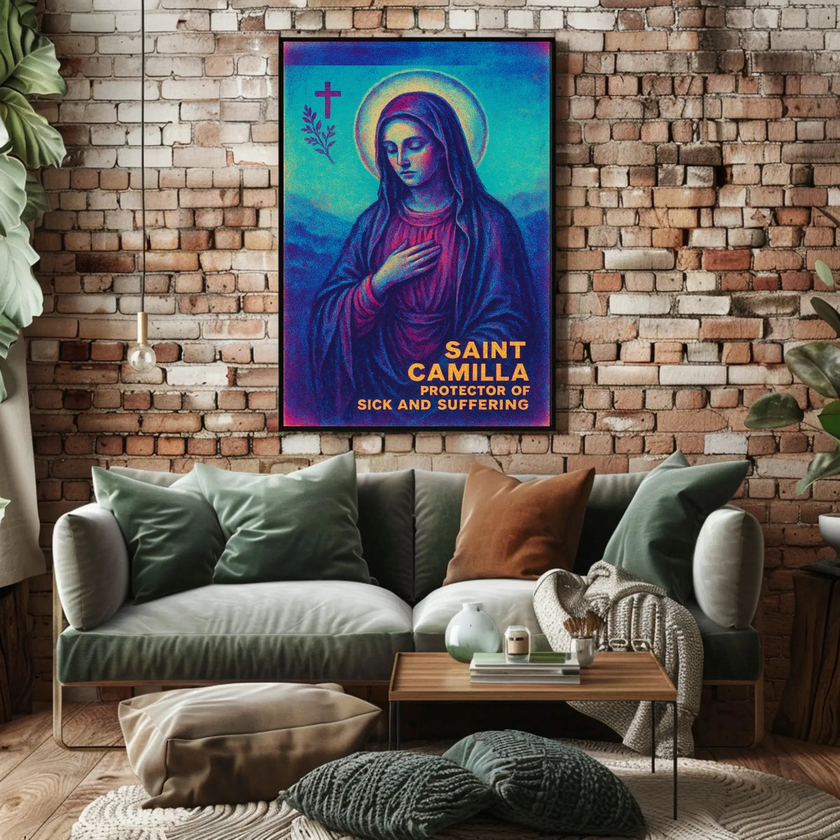 Saint Camilla Protector of the Sick and Suffering Poster