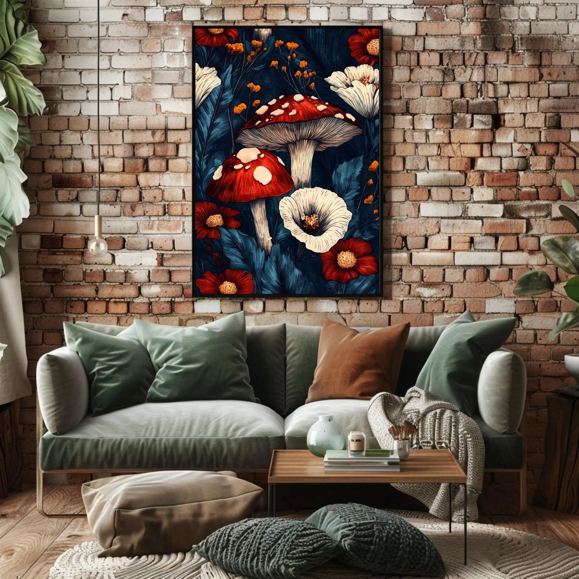 Enchanted Forest Flora Wall Art Print