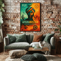 Wander in Color Afghanistan Travel Poster