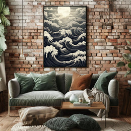 Moonlit Waves Poster PosterGoat
