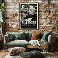 Millard Fillmore 13th President of the United States Digital Montaje Poster