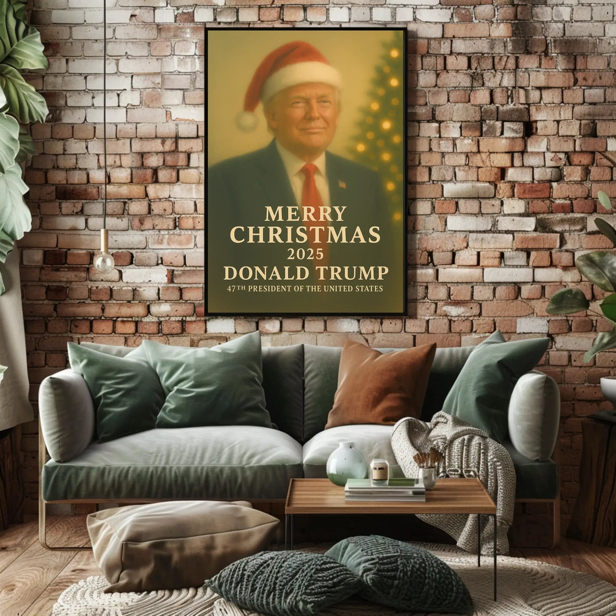 Festive Formal Christmas Design Art Poster