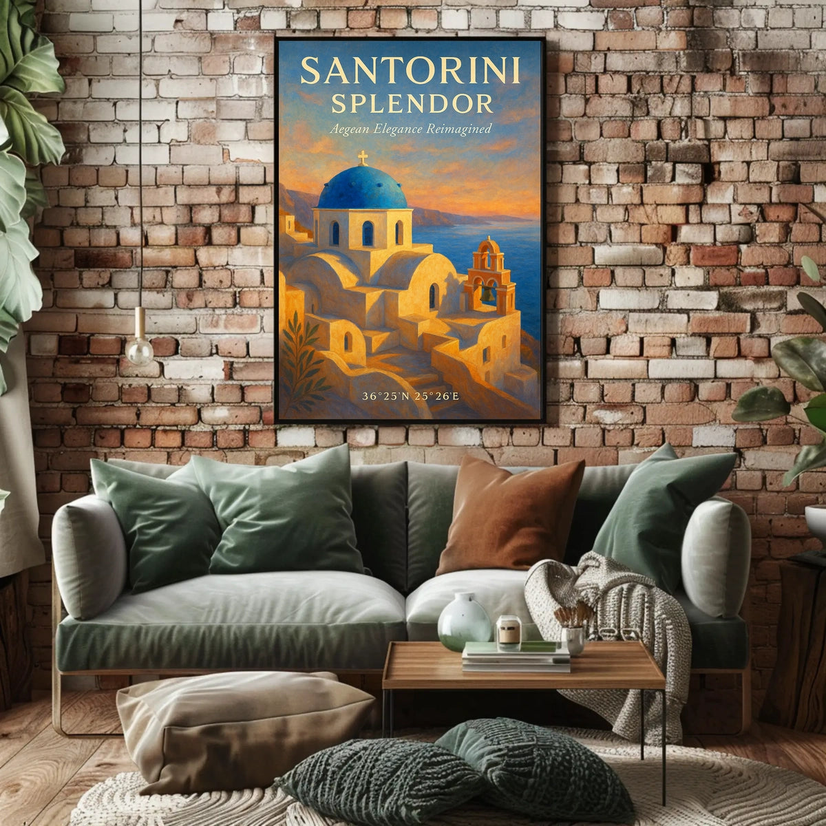 Santorini Splendor Poster