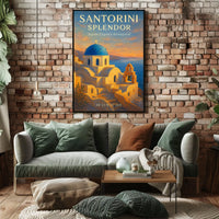 Santorini Splendor Poster