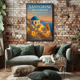 Santorini Splendor Poster