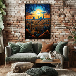 Middle Eastern Cityscape Cultural or Heritage Poster