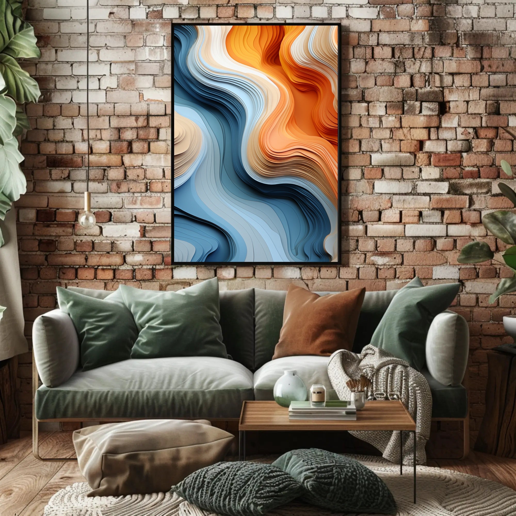 Flowing Colors Poster PosterGoat