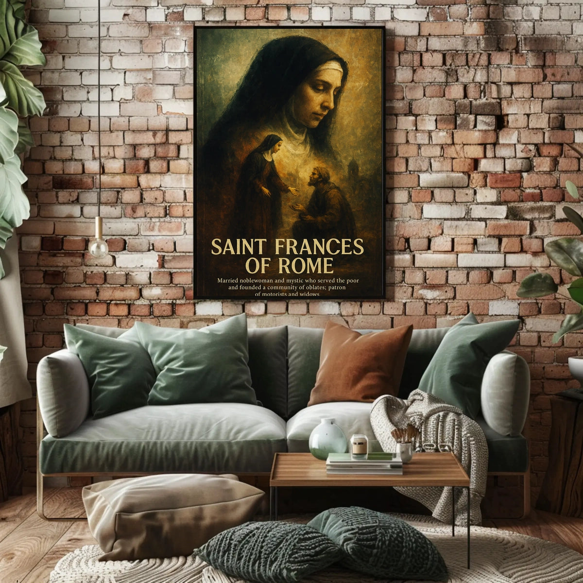 Saint Frances Of Rome Poster