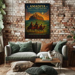 Amadiya Home to the Three Wise Men Poster