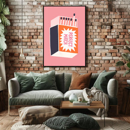 Perfect Match Graphic Art Poster - Artistic Poster PosterGoat