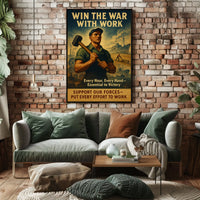 Win the War with Work Poster