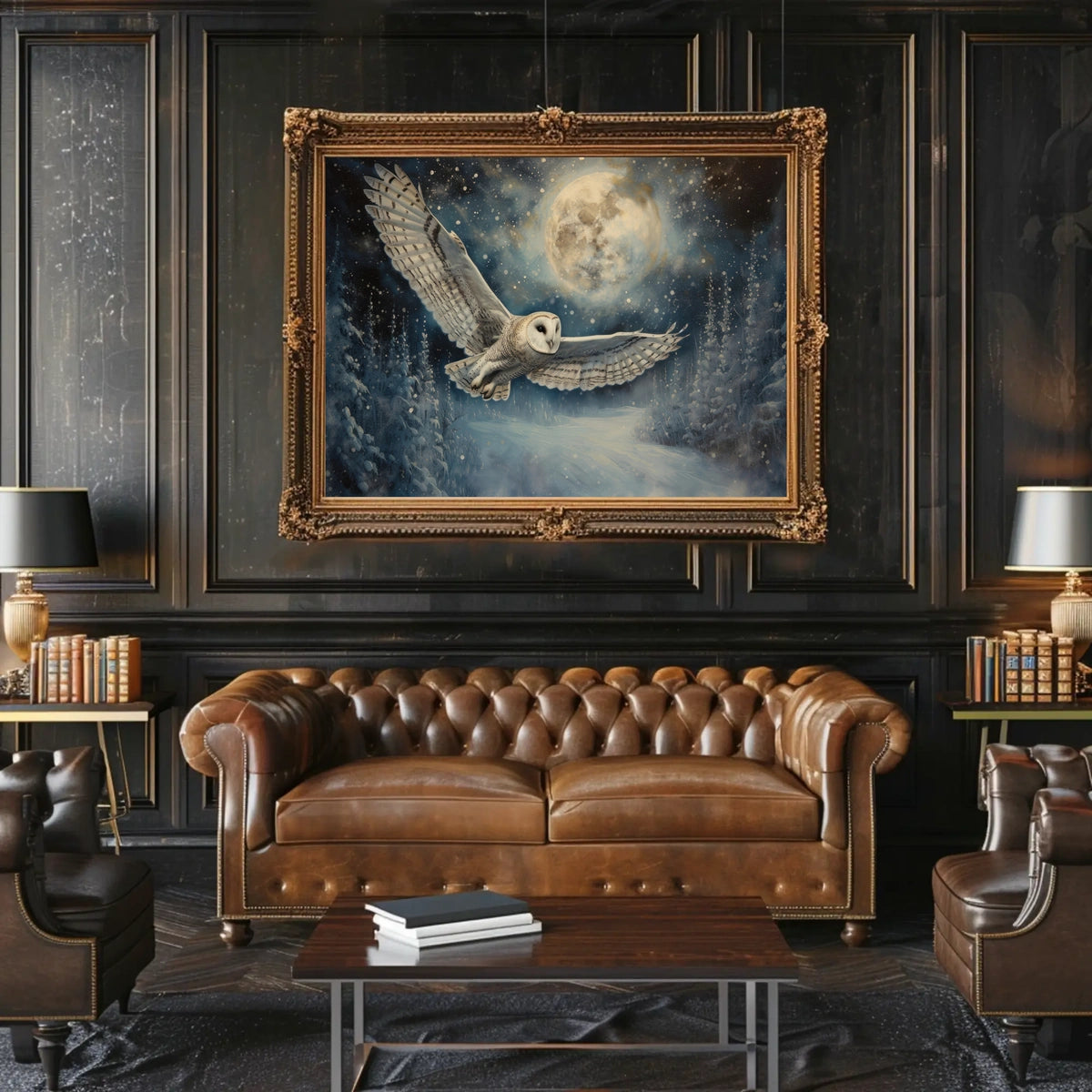 Majestic Night Flight Poster