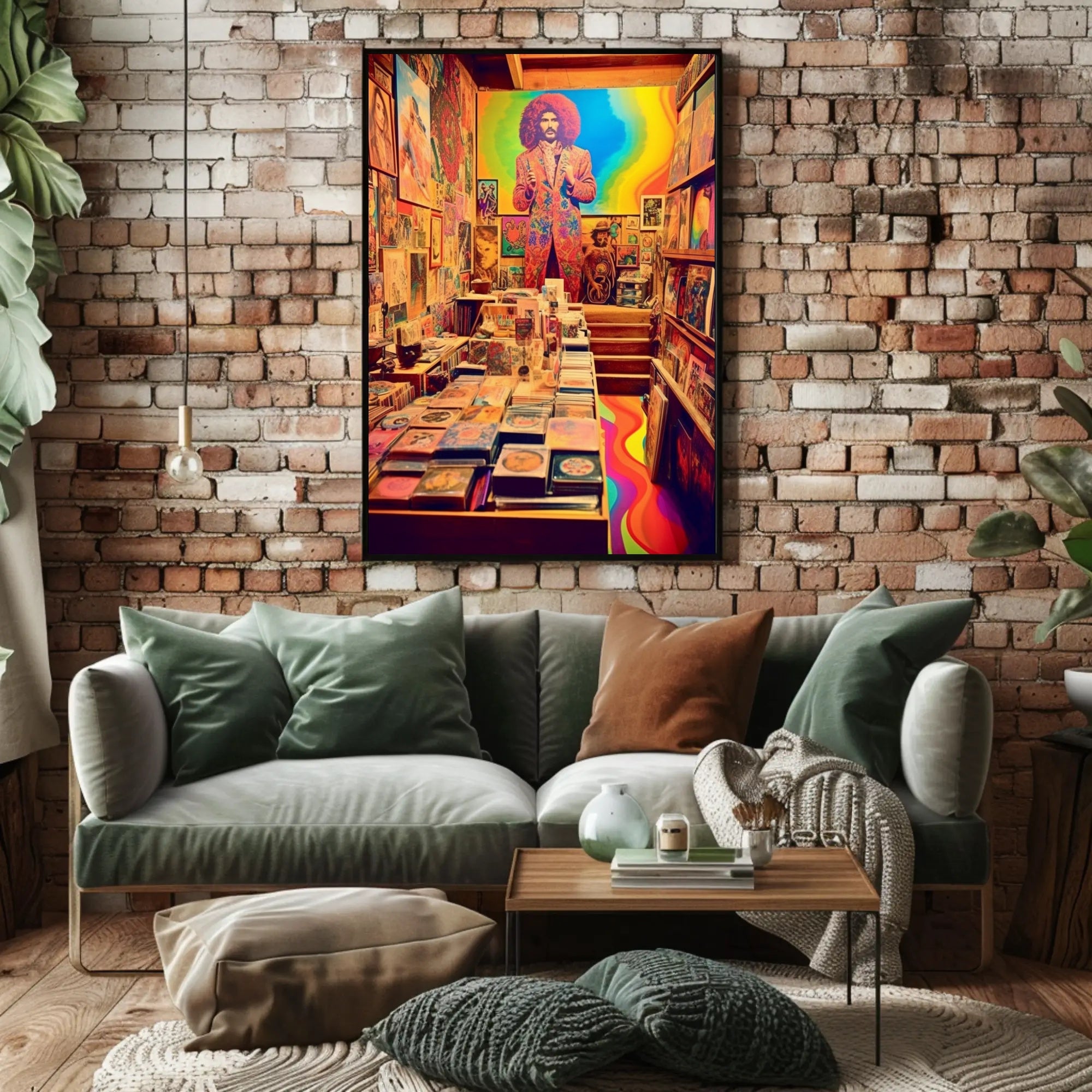 Retro Psychedelic Art Gallery Poster
