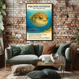 Discover the Porcupine Pufferfish Poster