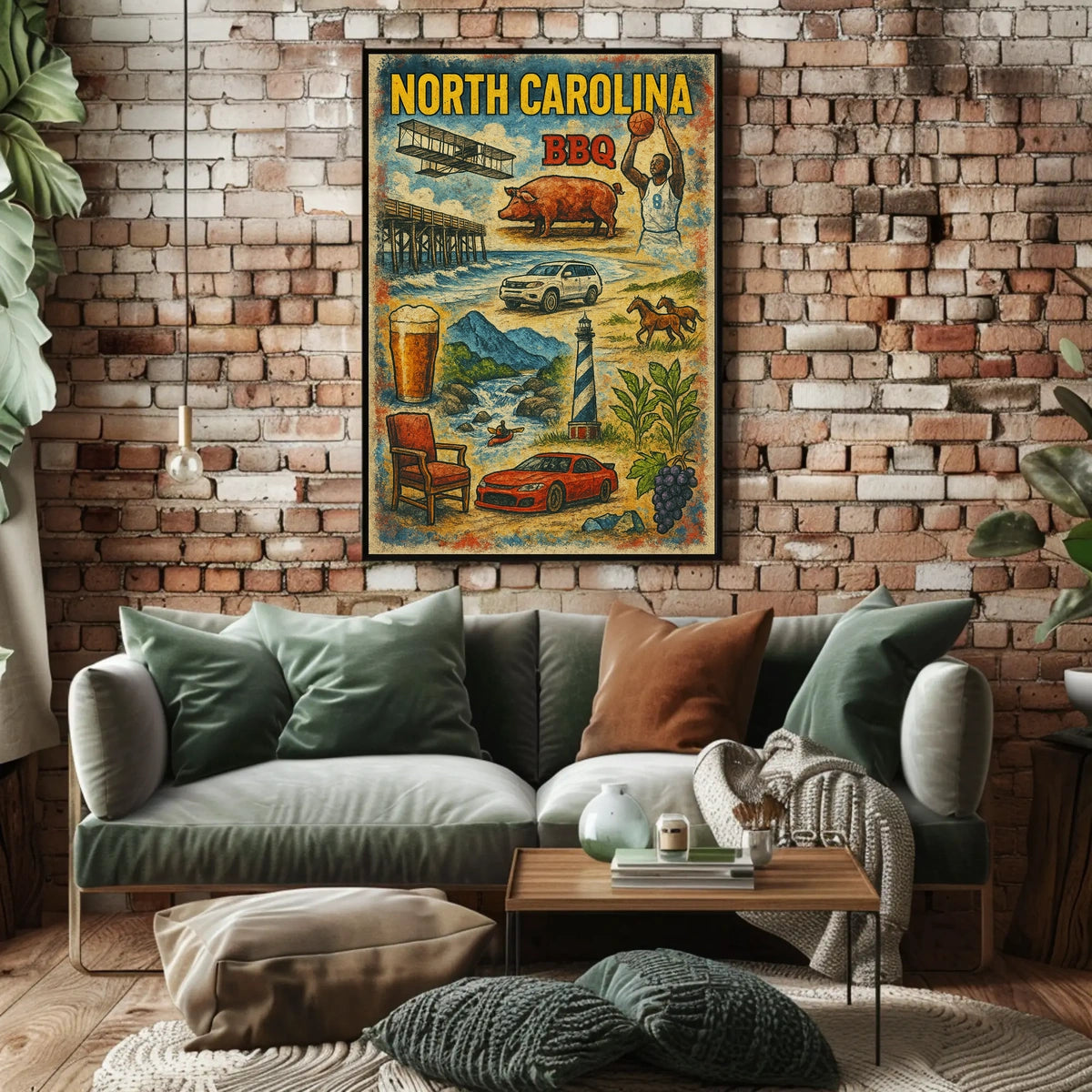 North Carolina Highlights Poster
