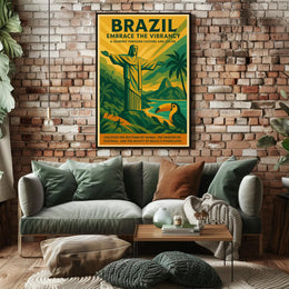 Brazil Embrace the Vibrancy Poster