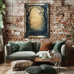 Mystical Gothic Eerie Forest Scene Artistic or Pop Culture Poster