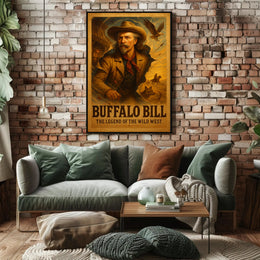 Buffalo Bill Wild West Adventure Poster Wall Art Print