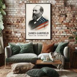James A. Garfield 20th President of the United States Reflections Poster
